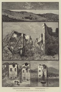 Ruins in Chios after the Disastrous Earthquake